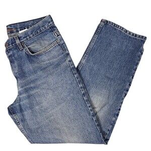 Vintage Eddie Bauer Jeans Mens 35x32 Blue Classic Fit Straight Leg